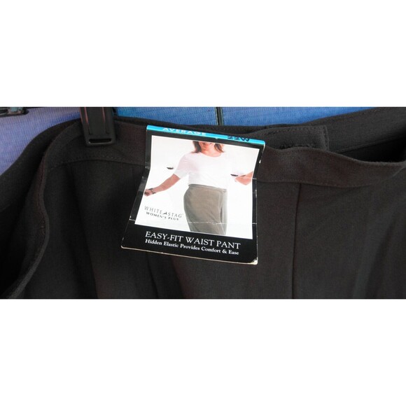 NEW VINTAGE WHITE STAG, DARK BROWN STRETCH TROUSERS, PANTS,PLUS SIZE 22W AVERAGE - Picture 3 of 8